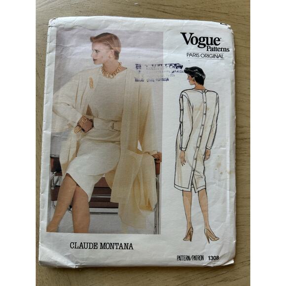 4 VTG Vogue 80s Sew Patterns designer Lagerfeld, Horn, Klein, Montana, Workwear - Picture 9 of 11